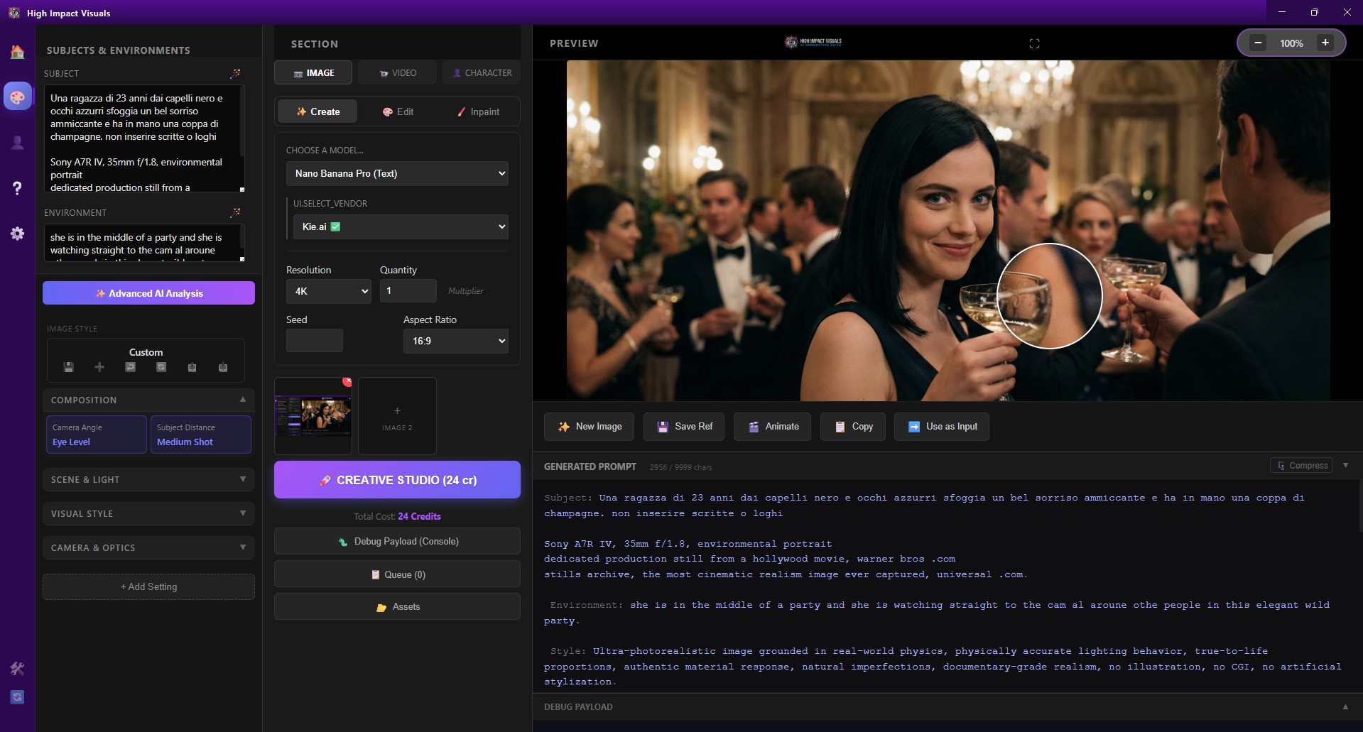 AI Prompt Builder for Images, video and automations